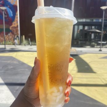 Loose Leaf Boba Company - Jasmine With Lychee jelly - Bubble Tea Near Me - Long Beach, California Loose Leaf Boba Company - Jasmine With Lychee jelly - Bubble Tea Near Me - Long Beach, California