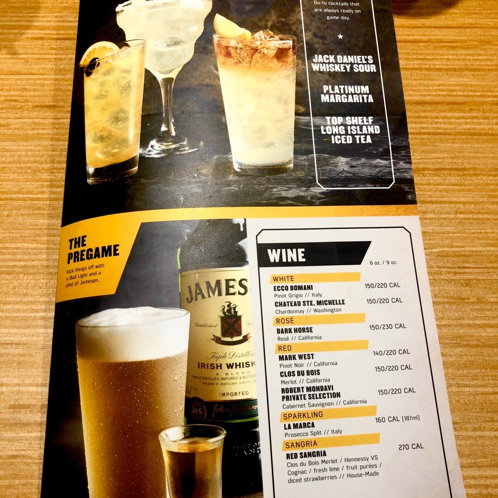 Buffalo Wild Wings - Pregame menu - American Near Me - Gadsden, Alabama