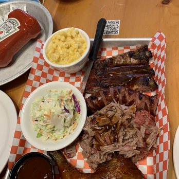 Bubba's Breakfast & BBQ - 4 meat combo - Barbeque Near Me - Jackson, Wyoming