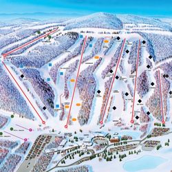 Devil's Head Resort & Convention Center - Trail map.