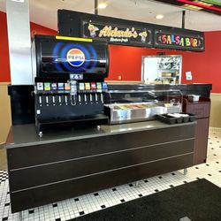 Abelardo’s Mexican Fresh - Beverage and Salsa Area