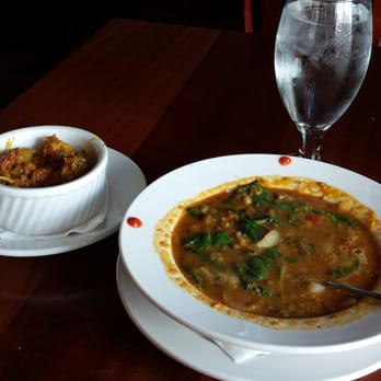 Silk Road - Spinach and lentil soup with curried veggies - Indian Near Me - New Orleans, Louisiana Silk Road - Spinach and lentil soup with curried veggies - Indian Near Me - New Orleans, Louisiana