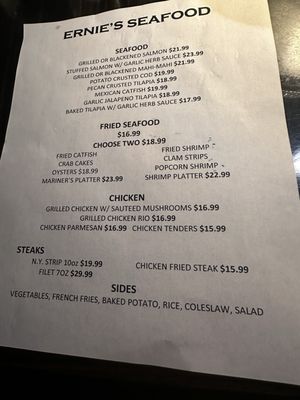 Menu photo 5 Ernie's Seafood Restaurant North Richland Hills, TX Menu photo 5 Ernie's Seafood Restaurant North Richland Hills, TX