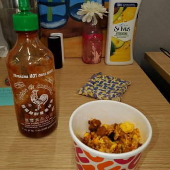 Dunkin' - The chorizo, quinoa, rice and egg bowl. Pretty good and filling! - Donuts Near Me - Media, Pennsylvania Dunkin' - The chorizo, quinoa, rice and egg bowl. Pretty good and filling! - Donuts Near Me - Media, Pennsylvania