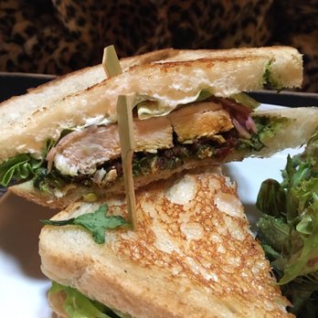 Juniper - Pesto Chicken Sandwich (subbed sourdough bread) - New American Near Me - Boise, Idaho Juniper - Pesto Chicken Sandwich (subbed sourdough bread) - New American Near Me - Boise, Idaho