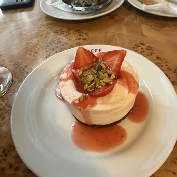 Le Beef - Strawberry cheesecake - French Near Me - Plano, Texas