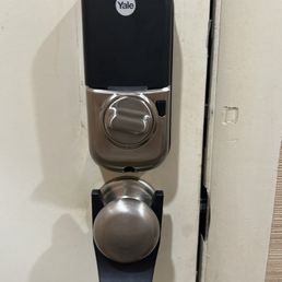 Yale smart lock installed by Ben. Yale smart lock installed by Ben.