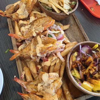 Pola's Mariscos - Cajun shrimp and fries aka Diablitos.. Bomba! - Seafood Near Me - Montclair, California