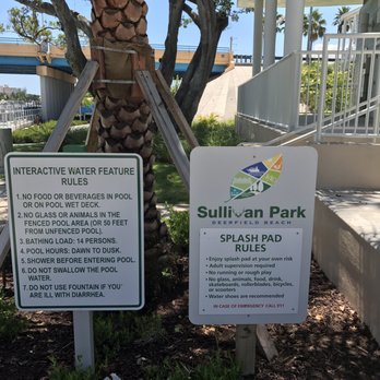 Sullivan Park - Splashpad rules - Parks Near Me - Deerfield Beach, Florida