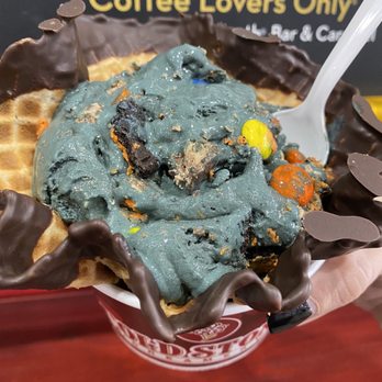 Cold Stone Creamery - Boo batter on waffle - Ice Cream & Frozen Yogurt Near Me - Westwood, New Jersey Cold Stone Creamery - Boo batter on waffle - Ice Cream & Frozen Yogurt Near Me - Westwood, New Jersey