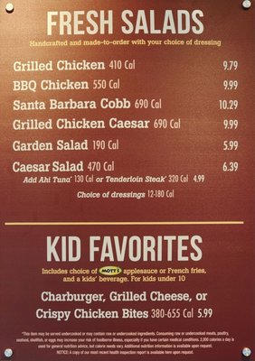 Menu photo 2 Habit Burger & Grill Palm Desert, CA