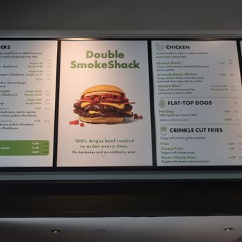 Shake Shack Deerfield - Menu board, circa April 2024. - Burgers Near Me - Deerfield, Illinois