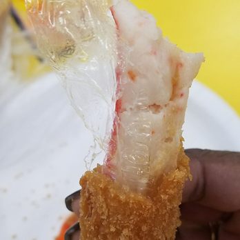 Happy Group - This is,disgusting! Today this,is,what was served for lunch. Plastic fried crabsticks. What if someone choked - Chinese Near Me - Merrick, New York