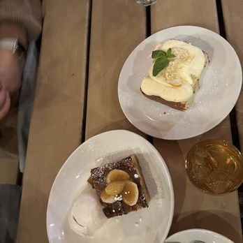 a mano - Lemon ricotta pound cake, banana Foster's bread pudding. - Italian Near Me - Atlanta, Georgia