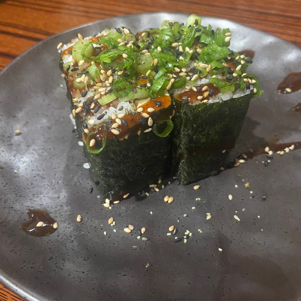 Konfucious Eats - Tofu masubi (I had already eaten 2 pieces) - Ramen Near Me - Modesto, California Konfucious Eats - Tofu masubi (I had already eaten 2 pieces) - Ramen Near Me - Modesto, California