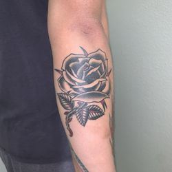 Studio 767 Tattoo - Black Rose