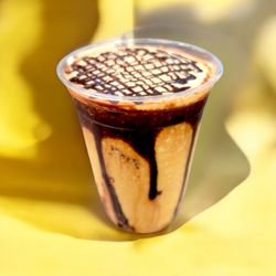 Radix House Coffee Shop - Banana Chocolate Frostbite Latte
