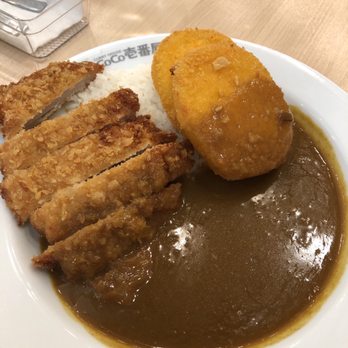 CoCo Ichibanya - Pork cutlet with croquettes - Japanese Curry Near Me - Frisco, Texas CoCo Ichibanya - Pork cutlet with croquettes - Japanese Curry Near Me - Frisco, Texas