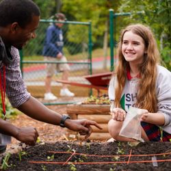 Mount Pisgah Christian School - Upper School students gain hands-on experience caring for a garden and chickens in their horticulture class.