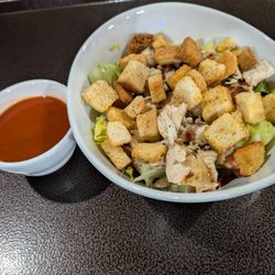 Lismore Bar and Grill - Chicken salad with a side of buffalo sauce