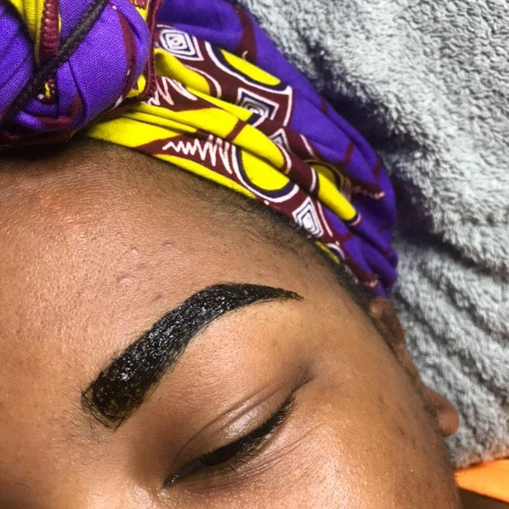 Blended Roses - Right Eyebrow Tint in the process - Massage Near Me - Brooklyn, New York Blended Roses - Right Eyebrow Tint in the process - Massage Near Me - Brooklyn, New York