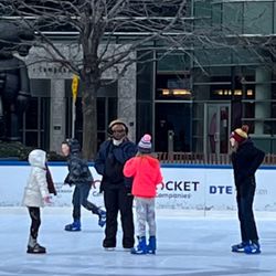 Ice Skating, The Rink, Detroit, Downtown
