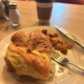 Delights - Breakfast croissant with bacon and scrambled eggs. - Delis Near Me - Las Vegas, Nevada Delights - Breakfast croissant with bacon and scrambled eggs. - Delis Near Me - Las Vegas, Nevada