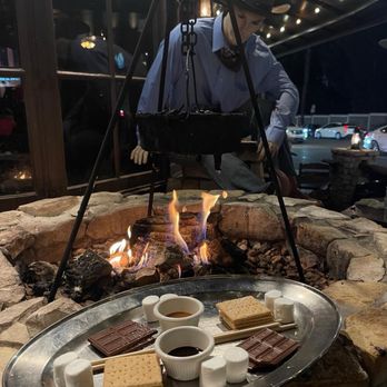Saddle Ranch Chop House - S'mores by the fire - Steakhouses Near Me - West Hollywood, California