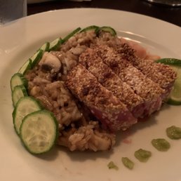 Special tuna dinner, seared with sesame seeds