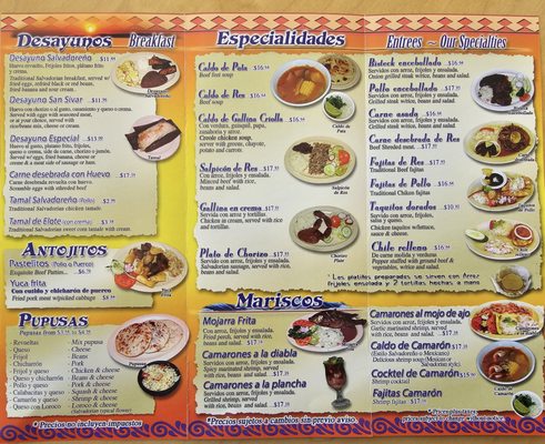 Menu photo 4 San Sivar Huntington Beach, CA