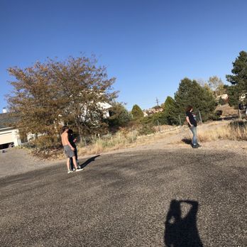 Grease Monkey - The driveway and where she backed up into - Oil Change Stations Near Me - Pueblo West, Colorado