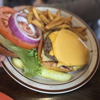 Octoraro Hotel & Tavern - Tavern burger with cheese and fries - New American Near Me - Oxford, Pennsylvania Octoraro Hotel & Tavern - Tavern burger with cheese and fries - New American Near Me - Oxford, Pennsylvania