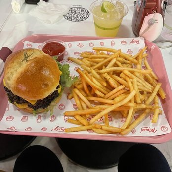 Baby's - Double patty & fries with a margarita. - American Near Me - Indianapolis, Indiana Baby's - Double patty & fries with a margarita. - American Near Me - Indianapolis, Indiana
