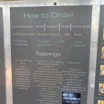 Ono Yo - How to order menu - Ice Cream & Frozen Yogurt Near Me - Kahuku, Hawaii Ono Yo - How to order menu - Ice Cream & Frozen Yogurt Near Me - Kahuku, Hawaii