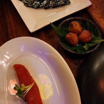 Torrance Yokocho - Toppings for specialized Japanese rice - seaweed, umeboshi, and mentaiko - Izakaya Near Me - Torrance, California