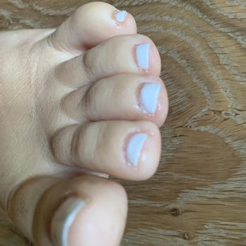 A2 Nails Spa - Toe nails right after done. Got charged $105 for classic feet and hands. Rude owner and bad service. Don't waste ur time and money - Nail Salons Near Me - Ann Arbor, Michigan