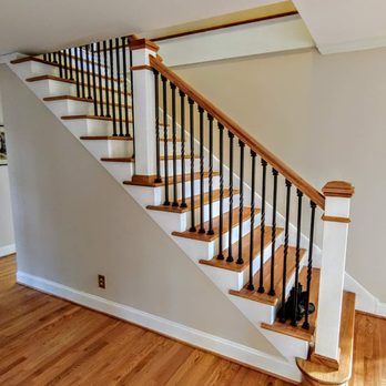 Kenny's Carpentry - After picture of what used to be outdated carpeted stairs - Carpenters Near Me Kenny's Carpentry - After picture of what used to be outdated carpeted stairs - Carpenters Near Me
