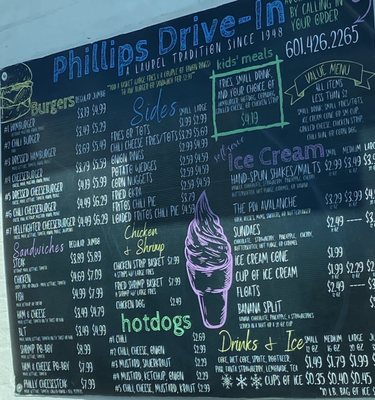 Menu photo 2 Phillips Drive-In Laurel, MS
