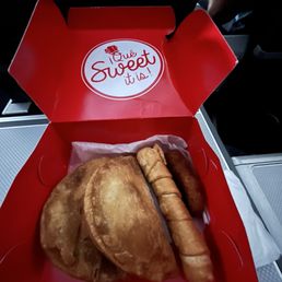 Assortment of items including Baked Ham & Cheese - Empanada, Cheese - Tequeno, Ham - House Croquette Assortment of items including Baked Ham & Cheese - Empanada, Cheese - Tequeno, Ham - House Croquette