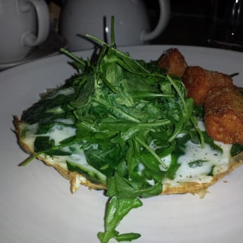 Agricola Eatery - No Yolk- egg white frittata, spinach, garlic, potato tots - New American Near Me - Princeton, New Jersey