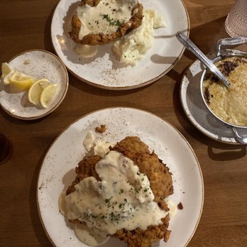 Killen's - This is a chicken fried steak divided into two pieces. - Southern Near Me - Houston, Texas Killen's - This is a chicken fried steak divided into two pieces. - Southern Near Me - Houston, Texas