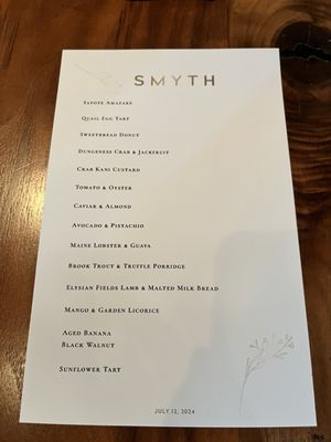 Menu photo 8 Smyth Chicago, IL