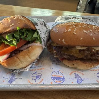 Super Duper Burgers - mini burger and i forgot what the other burger was called - Burgers Near Me - Emeryville, California Super Duper Burgers - mini burger and i forgot what the other burger was called - Burgers Near Me - Emeryville, California