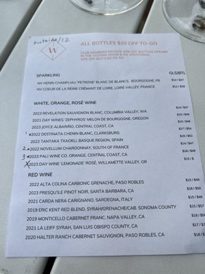 Menu photo 8 West Tasting Room Thousand Oaks, CA Menu photo 8 West Tasting Room Thousand Oaks, CA