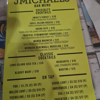 J Michael's - Beer menu - Seafood Near Me - Panama City Beach, Florida J Michael's - Beer menu - Seafood Near Me - Panama City Beach, Florida