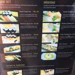 Sushi Hiro - Menu