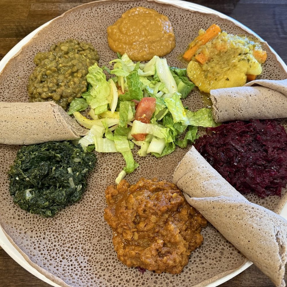 Mesob Restaurant - Vegetarian combo (vegan) - Salad Near Me - Burnaby, British Columbia Mesob Restaurant - Vegetarian combo (vegan) - Salad Near Me - Burnaby, British Columbia