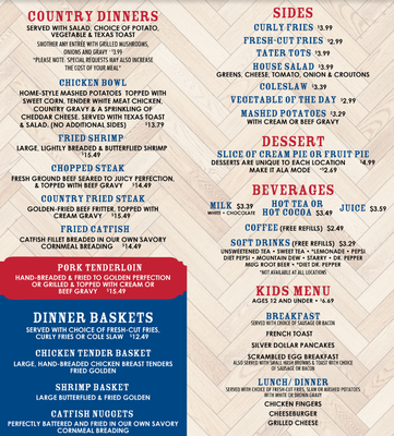 Menu photo 2 Country Cafe - Tracy Tracy, MO Menu photo 2 Country Cafe - Tracy Tracy, MO