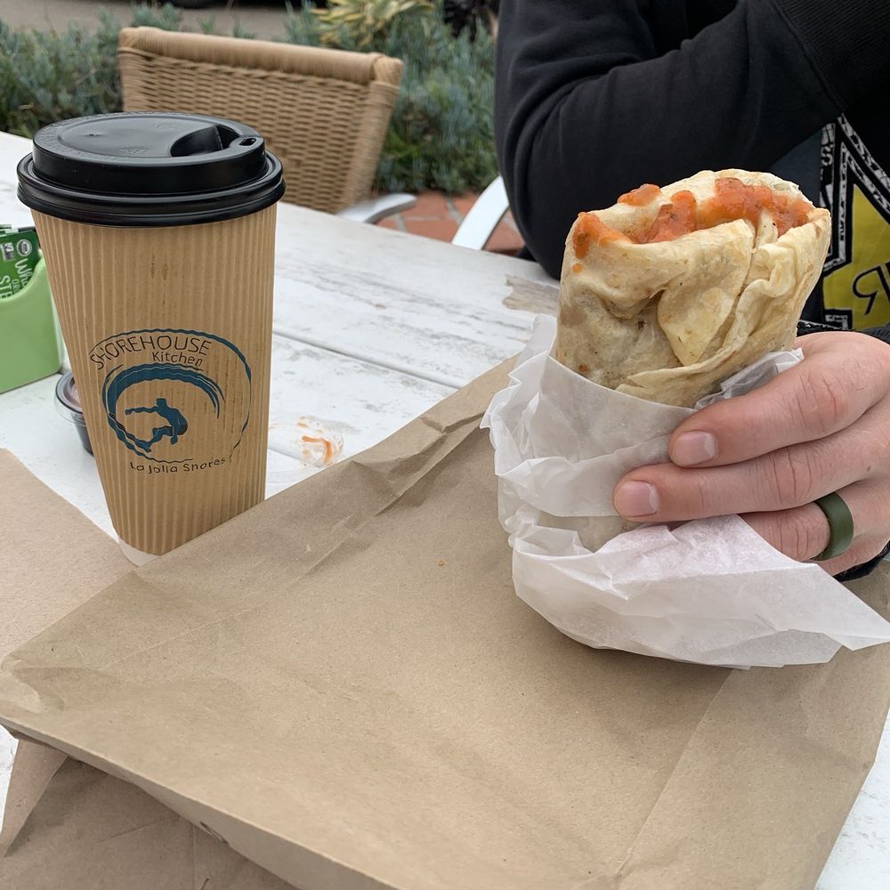 Shorehouse Kitchen - Breakfast burrito & salted Carmel mocha to go - Coffee & Tea Near Me - La Jolla, California Shorehouse Kitchen - Breakfast burrito & salted Carmel mocha to go - Coffee & Tea Near Me - La Jolla, California