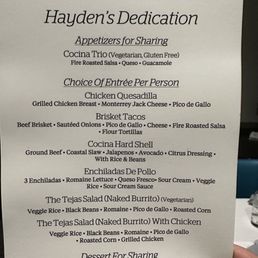 Event menu Event menu
